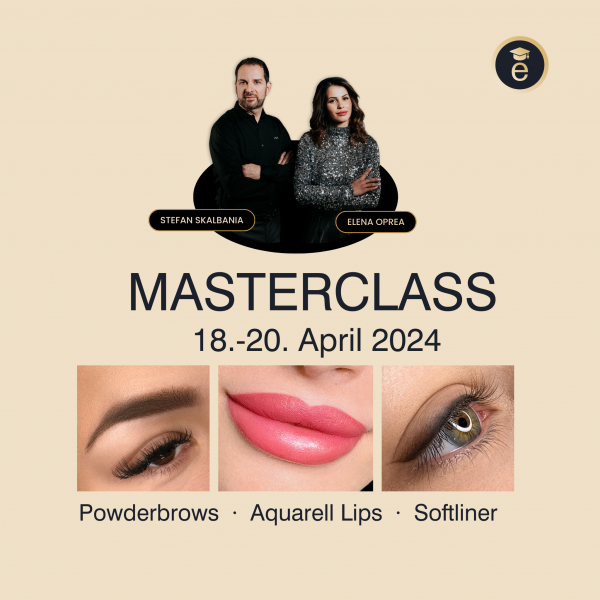 Master Class Skalbania - 3 Tage Powderbrows / Aquarelle Lips / Softliner DE