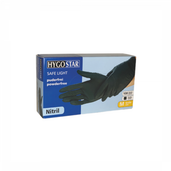 Black nitrile gloves Size L